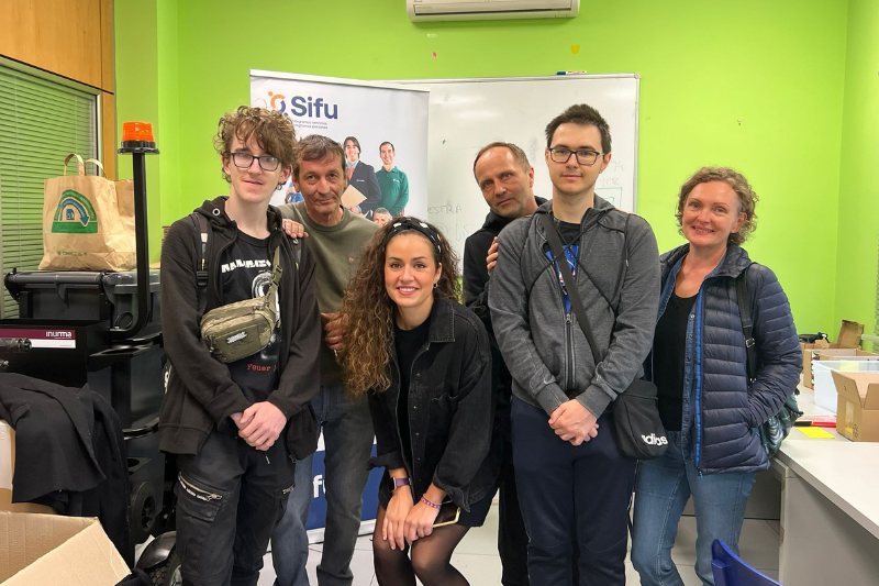 equipo sifu aragon con los estudiantes de erasmus de mundus